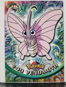 Venomoth # 49 - Black Label - 1999 Topps TV Series 1 Pokemon Card $2 Flat Ship - Image 1