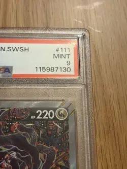 PSA 9 Giratina V 111/100 SR Special Art Lost Abyss Pokemon Card 2022 Japanese - Image 4
