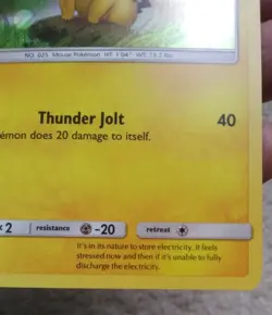 Pikachu SM183 Black Star Promo Cosmos Holo Pokemon Card 2019 - LP - Image 3