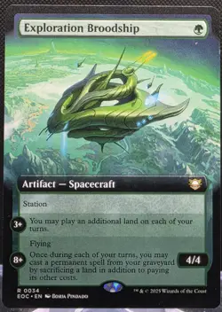 Exploration Broodship #34 Commander: Edge of Eternities Extended Art Reg Rare - Image 1