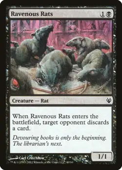 [MTG] Ravenous Rats (049) (DDJ) LP-HP - Image 1