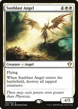 1x Sunblast Angel NM Eng MTG - Commander 2020 - Image 1