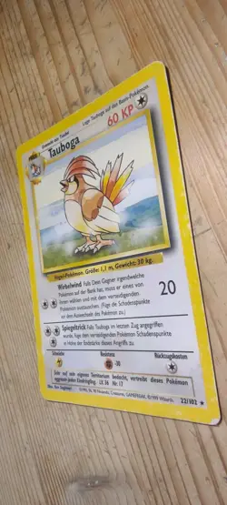 Tauboga 22/102 Basis Set Rare Pokemon Karten TCG De 🇩🇪 Lp Vintage - Image 4