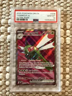 Yanmega EX 206/182 Pokemon TCG: Destined Rivals PSA 10 - Image 1
