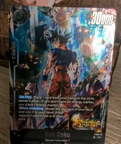 SR Super Rare UI Son Goku Vegito Dragon Ball Fusion World Legends Stamped Card - Image 2