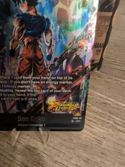 SR Super Rare UI Son Goku Vegito Dragon Ball Fusion World Legends Stamped Card - Image 3