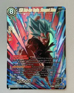 SSB Kaio-Ken Vegito, Strongest Union BT25-122 SR Gold Dragon Ball Super CCG Card - Image 1
