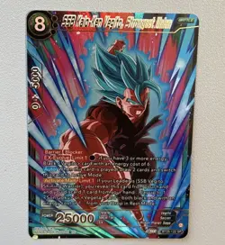 SSB Kaio-Ken Vegito, Strongest Union BT25-122 SR Gold Dragon Ball Super CCG Card - Image 3