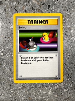 Pokemon TCG Cards SHADOWLESS Base Set Switch 95/102 - Image 1