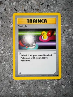 Pokemon TCG Cards SHADOWLESS Base Set Switch 95/102 - Image 3