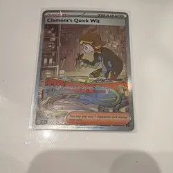 Pokemon Clemont's Quick Wit 243/191 SV08: Surging Sparks Special Illustration R… - Image 1