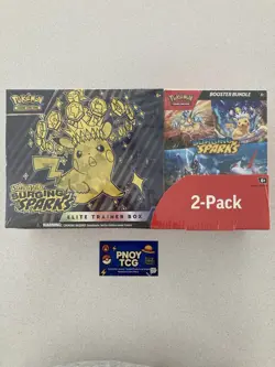 Pokemon TCG: Surging Sparks Costco 2 Packs (ETB + Booster Bundle) - Sealed [AUS] - Image 2