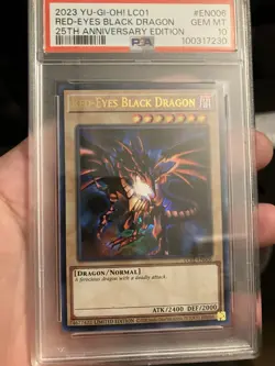 Red-Eyes B. Dragon LC01-EN006 Yu-Gi-Oh Legendary Collection Psa 10 Scuffed Look! - Image 1