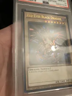 Red-Eyes B. Dragon LC01-EN006 Yu-Gi-Oh Legendary Collection Psa 10 Scuffed Look! - Image 2