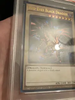 Red-Eyes B. Dragon LC01-EN006 Yu-Gi-Oh Legendary Collection Psa 10 Scuffed Look! - Image 3