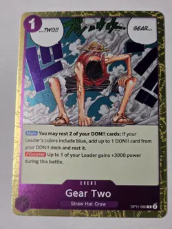 One Piece - Gear Two FOIL - OP11 A Fist of Divine Speed - Image 1