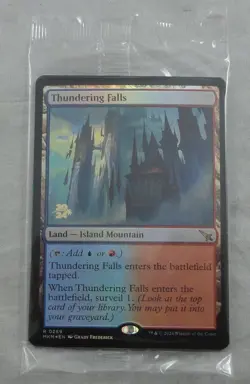 Thundering Falls Prerelease Foil Card Rare Magic The Gathering (MKM) - Image 1