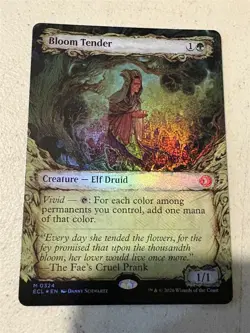 mtg foil showcase Bloom Tender (0324), Lorwyn Eclipsed, unplayed - Image 1