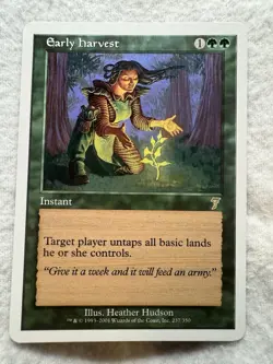 MTG - Early Harvest - 7th Edition - NM - Free Shipping! - Image 1