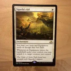 Magic: The Gathering Sigarda's Aid Eldritch Moon 41/205 Rare Enchantment 2016 - Image 1