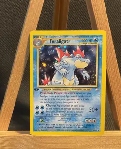 Feraligatr - 4/111 - Pokemon Neo Genesis 1st Edition Holo Rare Card WOTC NM - Image 1