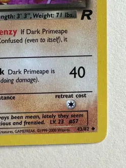 Dark Primeape - 43/82 - Uncommon - Team Rocket - Pokemon Card - Image 4