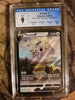 Pokemon Arceus V Black Star Promo Graded Mint 9 SWSH204 - Image 1