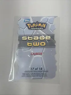 2003 Topps Pokemon Advanced Lairon Stage Two Embossed 17/18 - Image 2