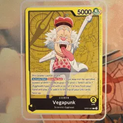 Vegapunk OP07-097 Leader English 500 Years Future One Piece TCG Card Game - Image 1
