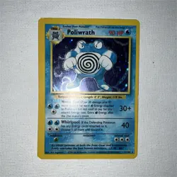 Pokemon Poliwrath Holo Rare 90 HP Base Set 13/102 1999 English TCG Card - Image 1