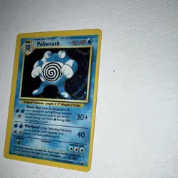 Pokemon Poliwrath Holo Rare 90 HP Base Set 13/102 1999 English TCG Card - Image 2