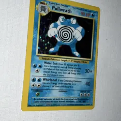 Pokemon Poliwrath Holo Rare 90 HP Base Set 13/102 1999 English TCG Card - Image 3