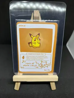Pokedoodles Peeka 80/90 - Rare Card - Pokemon Pikachu Fan Art - Image 1