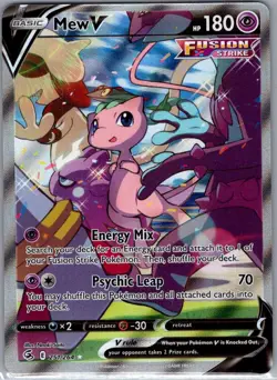 Mew V (Alternate Full Art) 251/264 SWSH08: Fusion Strike - Pokemon Card - NM - Image 1