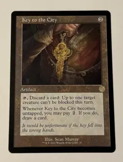MTG Key to the City - Retro Frame - The Brothers' War: Retro Frame Artifacts LP - Image 1