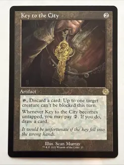 MTG The Brothers' War: Retro Frame Artifacts Key to the City NM Rare - Image 1