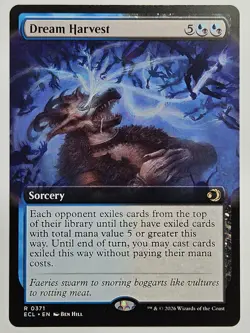 MTG Lorwyn Eclipsed - ECL 0371 Dream Harvest (Extended Art) - Rare - Image 1