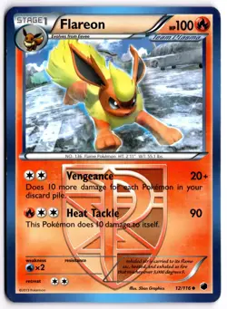Pokemon TCG Flareon (Team Plasma) 12/116 Plasma Freeze Regular - Image 1