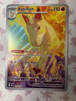 Rapidash 189/182 Illustration Rare Destined Rivals Pokemon TCG HOLO DRI NM - Image 1