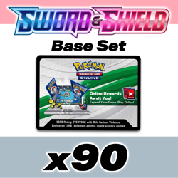 x90 Pokemon TCG Live Sword & Shield Base Set Code Cards [FAST DIGITAL DELIVERY] - Image 1