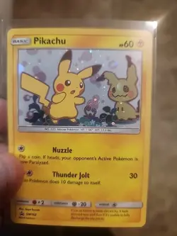 Pikachu SM162 Playing Ball With A Big Swirl Black Star Promo - Image 2