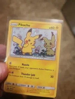Pikachu SM162 Playing Ball With A Big Swirl Black Star Promo - Image 3