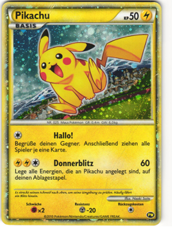 Pikachu (German) Pokemon TCG Pikachu World Collection 013/034 HP - Image 1