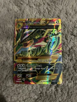 Pokemon TCG M Rayquaza EX (Shiny Full Art) -XY - Ancient Origins (AOR) Near Mint - Image 1