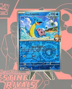 Misty's Lapras 050/182 Sv10: Destined Rivals Reverse Holo Free Shipping Pokemon - Image 1