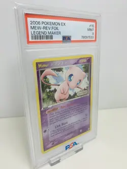 MEW-HOLO ☆ LEGEND MAKER ☆ REVERSE HOLO STAMP ☆ POKEMON EX ☆ 2006 ☆ PSA 9 ☆ - Image 2