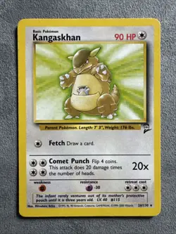 Kangaskhan 26/130 - Base Set 2 - Pokemon TCG English Vintage WOTC 2000 - Image 1