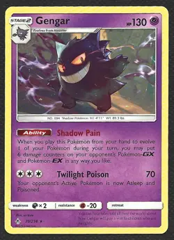 Pokemon Gengar 70/214 Non Holo Rare Unbroken Bonds Near Mint NM - Image 1