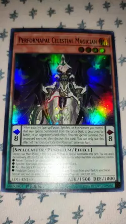 Yu-Gi-Oh! TCG Performapal Celestial Magician 1st Edition Ultra Rare LDS3-EN130 - Image 3