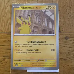 Pokemon TCG Promo Oversized Card - Pikachu At The Museum (sealed) - UK - Image 1